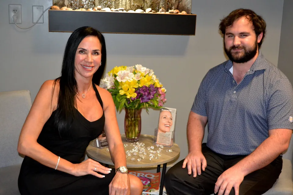 LWR Med Spa team members in the Lakewood Ranch client lounge